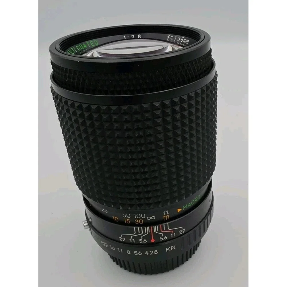 SEARS 135mm F2.8 Macro Zone Lens for Pentax K / PK Mount Film/Digital W/Filter